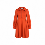 Utility Tunic Dress (Burnt Orange)