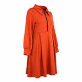Utility Tunic Dress (Burnt Orange)